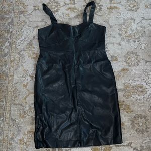 Faux Leather dress